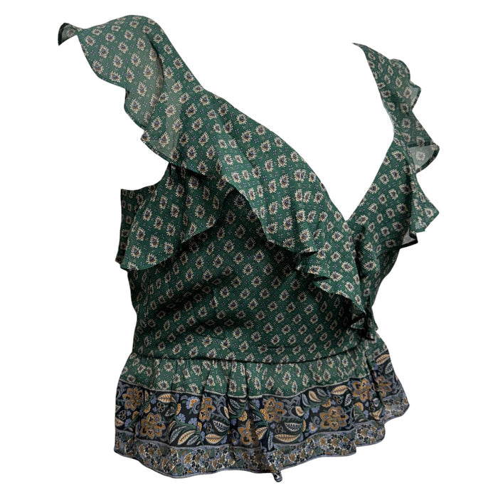 Randa Top Silk By Veronica Beard In Sea Glass Multi, Size: 6