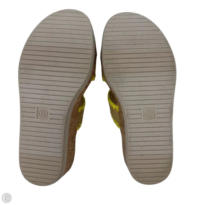 Resort Wedge Sandals By Life Stride In Yellow, Size: 7