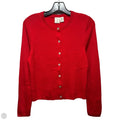 Ribbed Sweater Cardigan By Joie In Red, Size: M