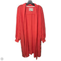 Ribbed Sweater Cardigan By Saturday/sunday In Coral, Size: L