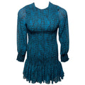 Roisin Dress Designer By Misa In Teal Snake, Size: M
