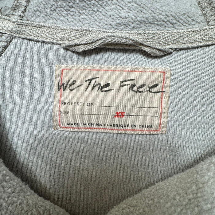 Sadie Surplus Knit Grey Jacket Fleece Hoodie By We The Free In Grey, Size: Xs