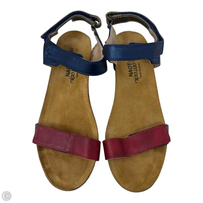 Sandals Heels Wedge By Naot In Multi-colored, Size: 8