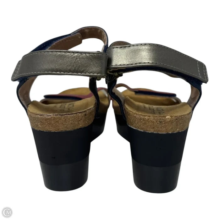 Sandals Heels Wedge By Naot In Multi-colored, Size: 8