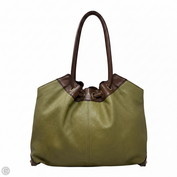 Score Leather Drawstring Tote Shoulder Bag By Michael By Michael Kors, Size: Large