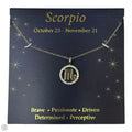Scorpio CZ & Gold Over Sterling Necklace Pendant