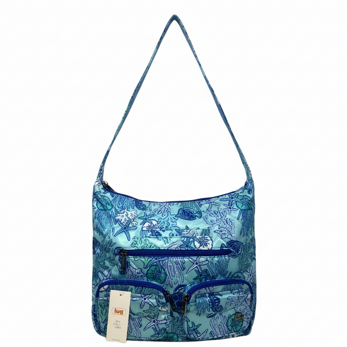 Sea Life Zipliner Handbag By Lug, Size: Medium