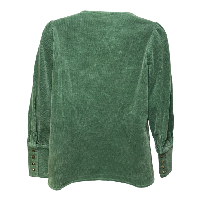 Sea Sage Green Corduroy Babydoll Top Designer By Tuckernuck In Green, Size: Xs