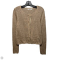 Sequin Sweater Cardigan By Bailey 44 In Gold & Tan, Size: L
