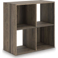 Shallifer Four Cube Organizer Bookcase