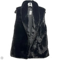 Shawl Collar Faux Fur Vest By Echo In Black, Size: M