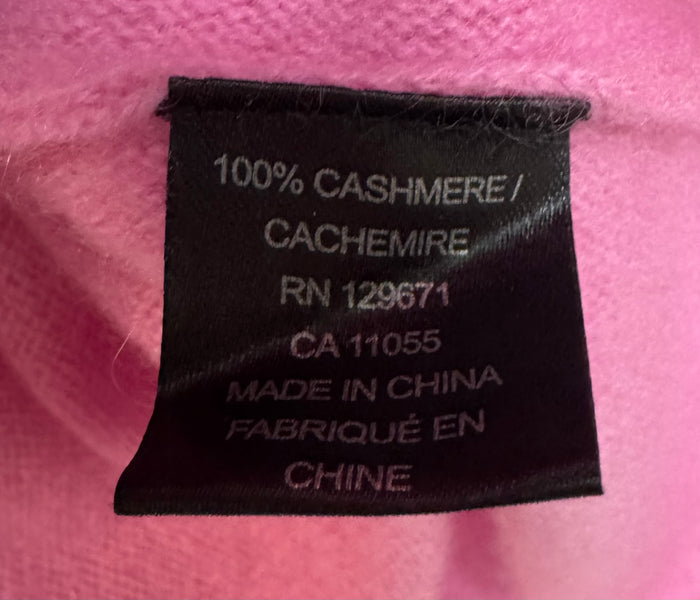 Short Sleeve Cashmere Sweater By 360cashmere In Pink, Size: M