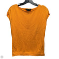 Silk Blend Knit Sleeveless Top By Lauren By Ralph Lauren In Orange, Size: M