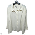 Silk Top Long Sleeve By J. Jill In Cream, Size: 3x