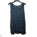 Silk Tunic Sleeveless By Eileen Fisher In Black & Blue, Size: Xl