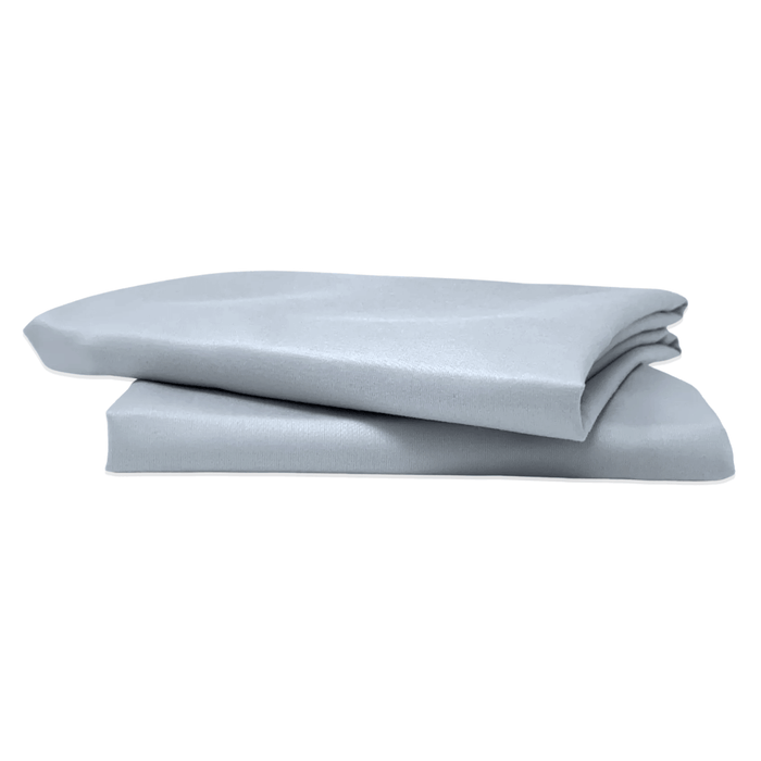 Silver Satin Microfiber Pillowcases - Set of 2 | Luxury Hotel-Style Bedding