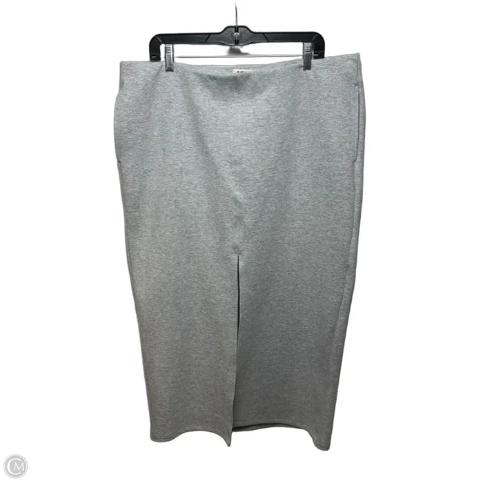 Skirt Maxi By Future Collective In Grey, Size: XL