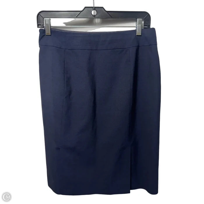 Skirt Midi By Banana Republic In Navy, Size: 6p