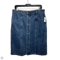 Skirt Midi By Old Navy In Blue Denim, Size: 12
