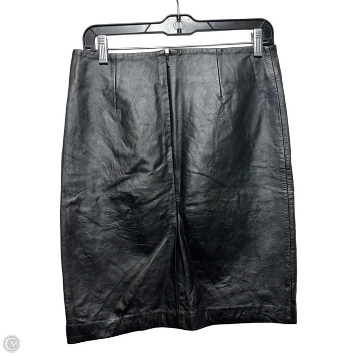 Skirt Midi By Wilsons Leather In Black, Size: 6