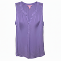 Sleeveless Stacey Top Designer By Lilly Pulitzer In Lilac Verbena, Size: XS