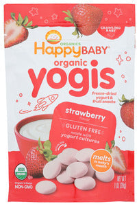 SNACK HAPPY BABY YOGIS STRAWBERRY  '852697001477