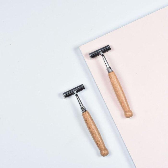 Stainless Steel Wooden Razor - EcoStuff