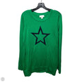 Star Sweater By Belle By Kim Gravel In Green, Size: Xl