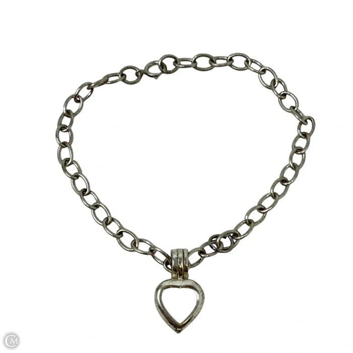 Sterling Silver Chain Bracelet With Heart Charm