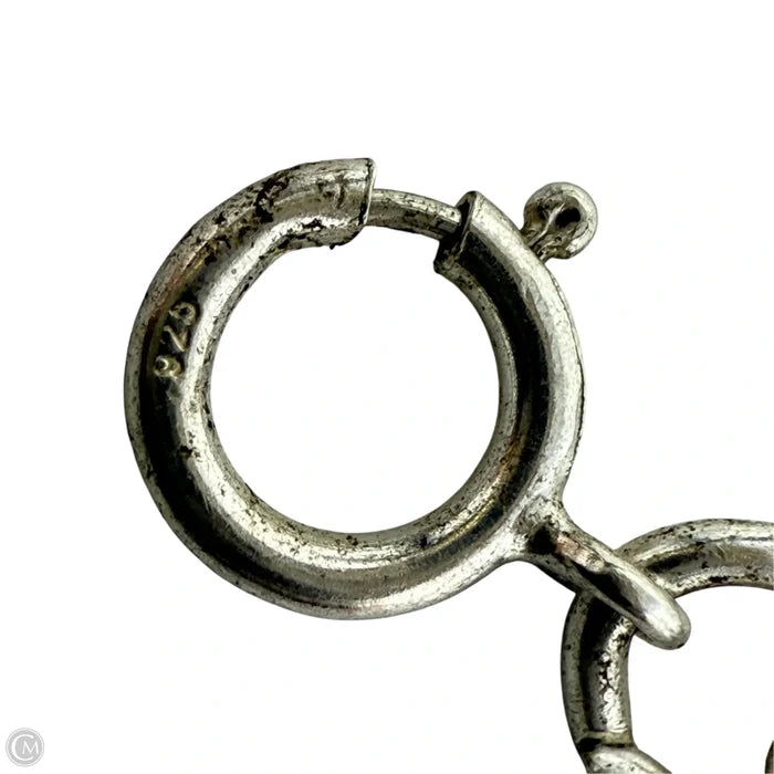 Sterling Silver Chain Bracelet With Heart Charm