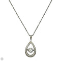 Sterling Silver & CZ Pendant Necklace