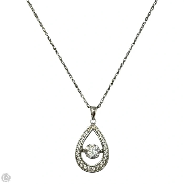 Sterling Silver & CZ Pendant Necklace