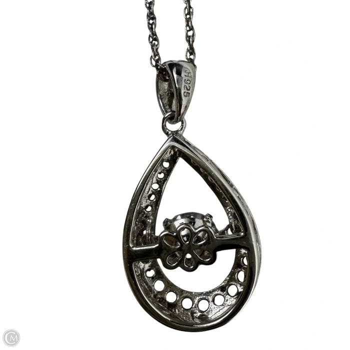Sterling Silver & CZ Pendant Necklace