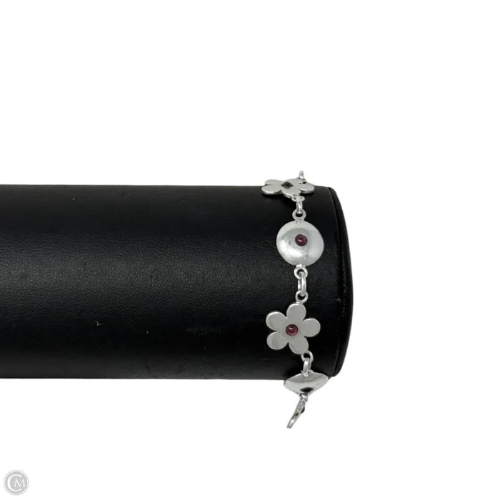 Sterling Silver & Gemstone Flower Bracelet By Boma