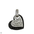 Sterling Silver & Marcasite Double Heart Pendant