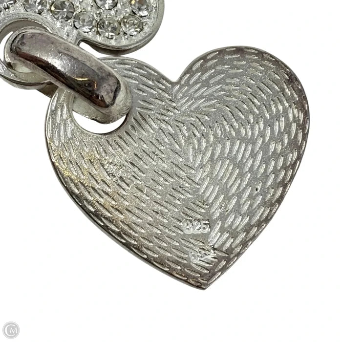 Sterling Silver & Marcasite Double Heart Pendant