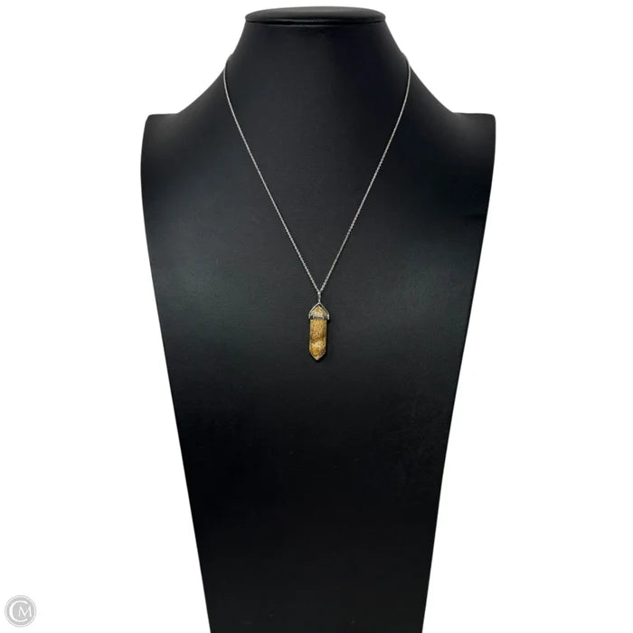 Sterling Silver & Picture Jasper Point Pendant Necklace