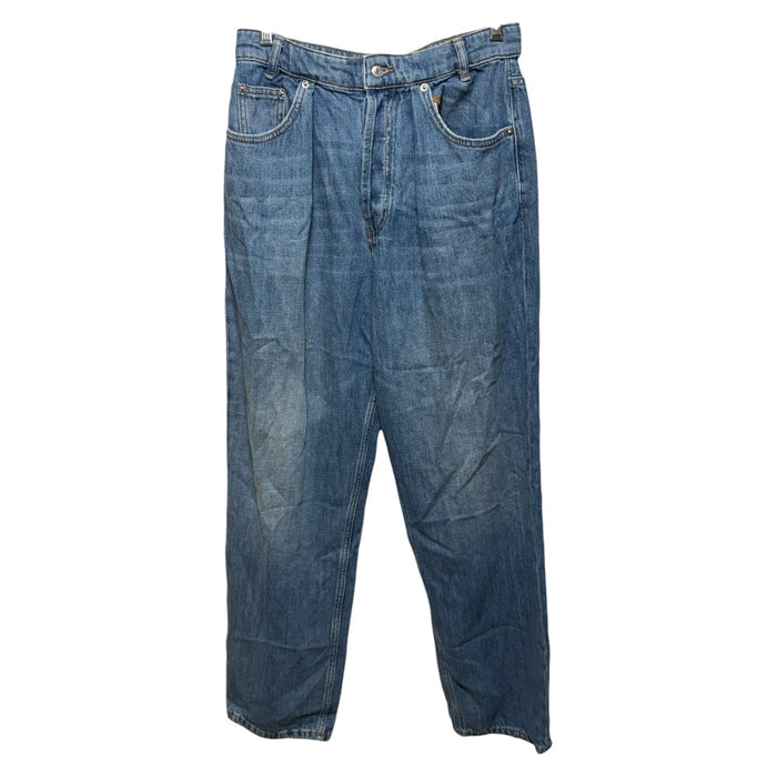 Straight Wide Leg Jeans By Maje In Blue Denim, Size: M 8/10 (Fr 38)