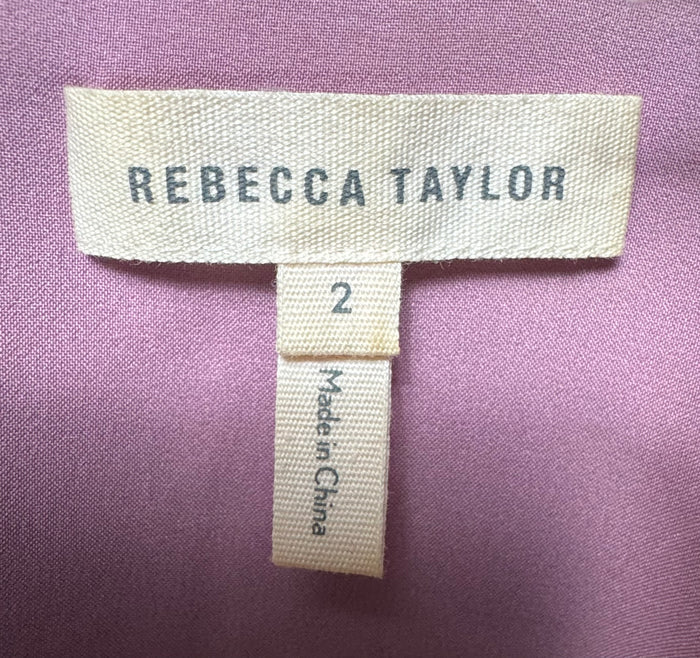 Stretch Tweed Fit & Flare Dress By Rebecca Taylor In Black & Pink, Size: 2