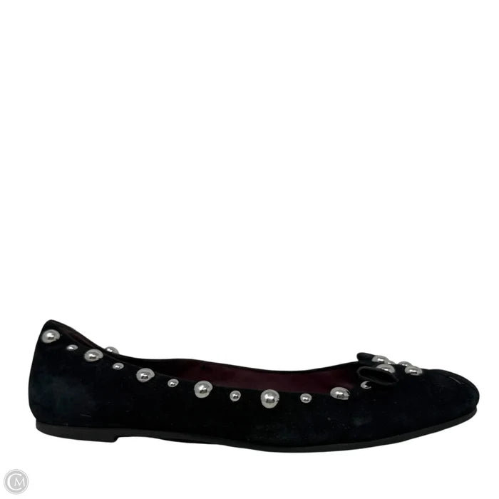 Studded Mouse Ballet Flats Luxury Designer By Marc Jacobs In Black, Size: 6 (36)