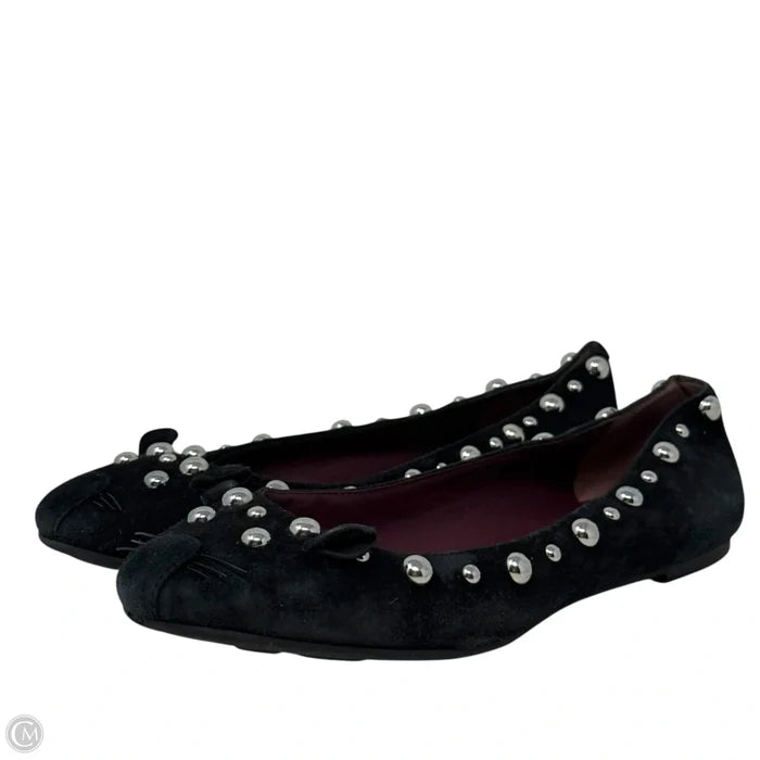 Studded Mouse Ballet Flats Luxury Designer By Marc Jacobs In Black, Size: 6 (36)