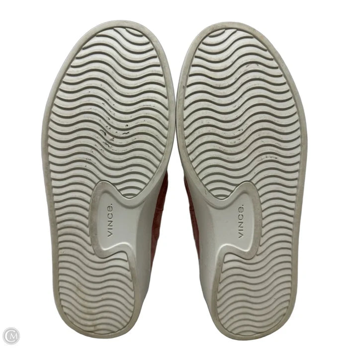 Suede Slip On Shoes Sneakers By Vince In Pink, Size: 5