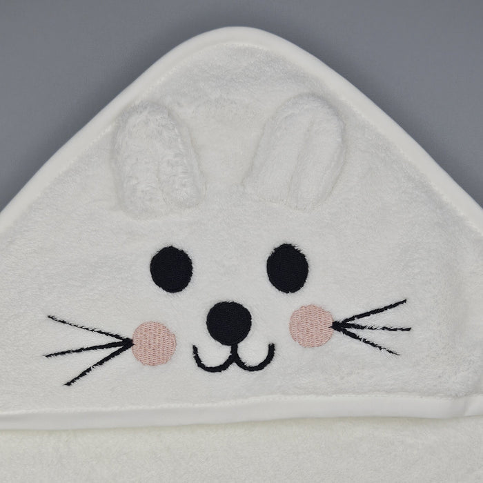 Super-Soft Baby Hooded Towel with Embroidery