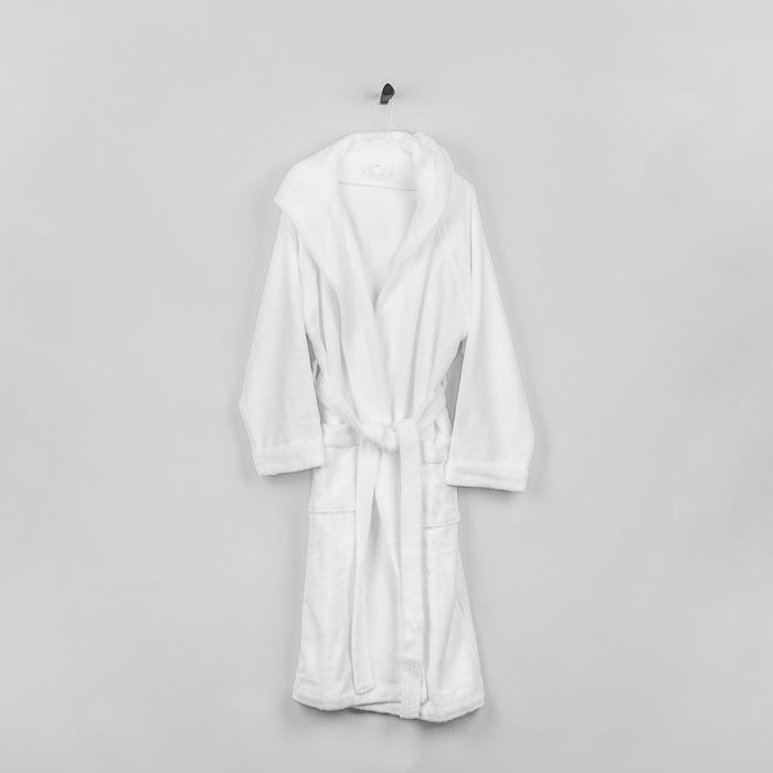 soft luxury hooded bath robe