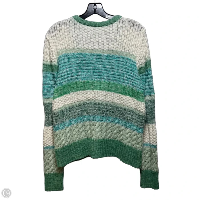 Sweater By Cabi In Blue & Cream, Size: M