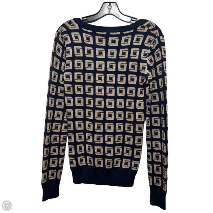 Sweater By Charlotte In Blue & Gold, Size: S
