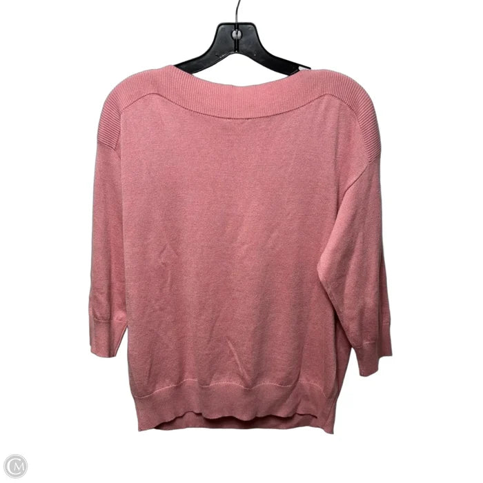 Sweater By Chicos In Pink, Size: 8