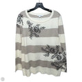 Sweater By Chicos In Striped Pattern, Size: Xl