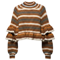 Sweater By Current Air In Striped Pattern, Size: M