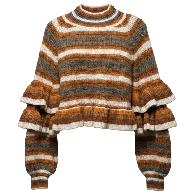 Sweater By Current Air In Striped Pattern, Size: M
